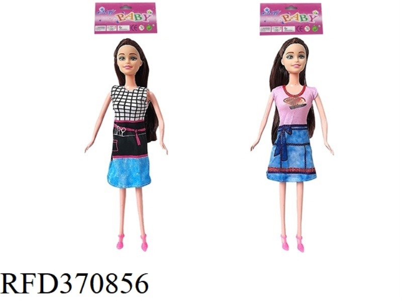 11.5-INCH REAL-LIFE FASHION SHORT SKIRT PRINCESS BARBIE TWO ASSORTED