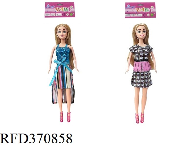 11.5-INCH REAL-LIFE FASHION SHORT SKIRT PRINCESS BARBIE TWO ASSORTED