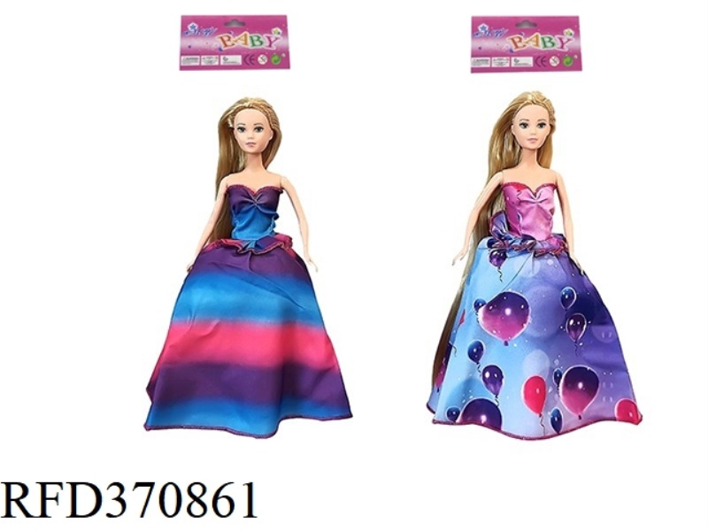11.5-INCH REAL-LIFE WEDDING DRESS WITH LONG HAIR AND PRINCESS PRINCESS BARBIE TWO ASSORTMENTS