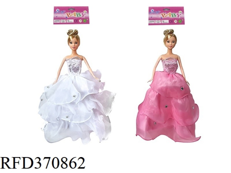 11.5 INCH REAL BODY WEDDING DRESS PRINCESS BARBIE TWO ASSORTED