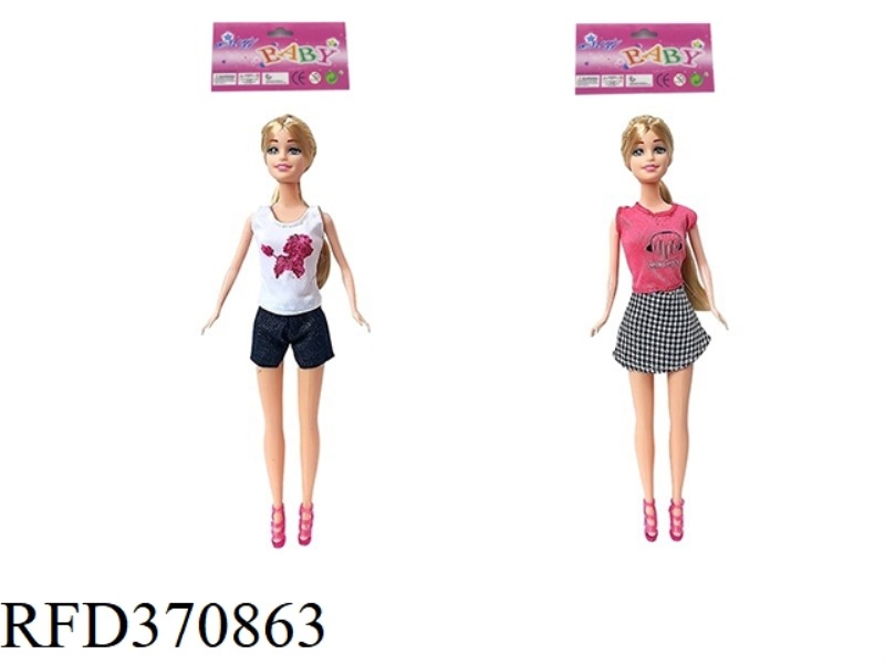 11.5-INCH REAL-LIFE FASHION SHORT SKIRT PRINCESS BARBIE TWO ASSORTED