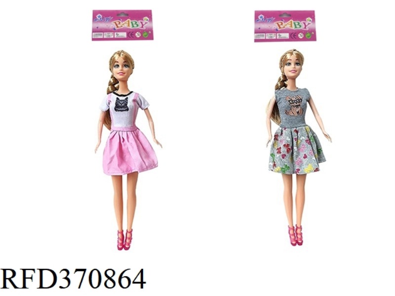 11.5-INCH REAL-LIFE FASHION SHORT SKIRT PRINCESS BARBIE TWO ASSORTED