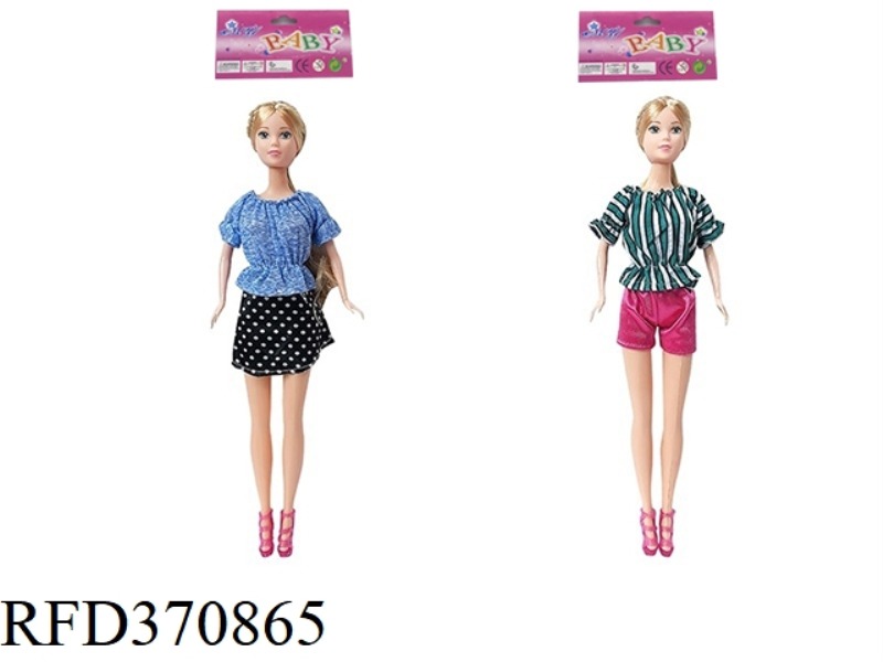 11.5-INCH REAL-LIFE FASHION SHORT SKIRT PRINCESS BARBIE TWO ASSORTED