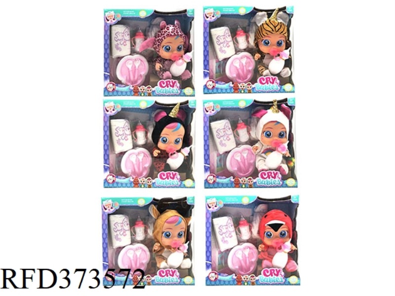 THE 14-INCH VINYL CRYING DOLL CAN DRINK WATER AND SHED TEARS, WITH FOUR TONES OF MUSIC, WITH A PACIF