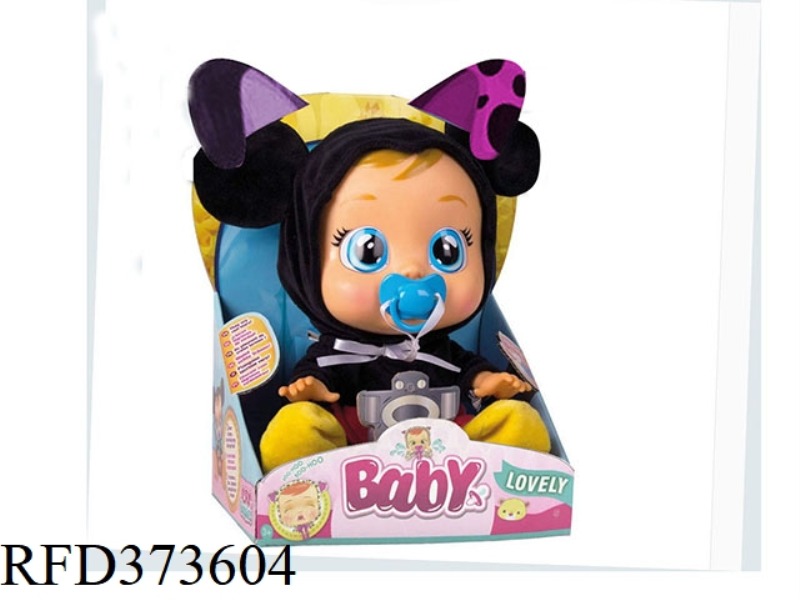 THE 3RD GENERATION MICKEY 14-INCH VINYL CRYING DOLL WITH 4 SOUNDS OF MUSIC WITH PACIFIER DOLL WITH T
