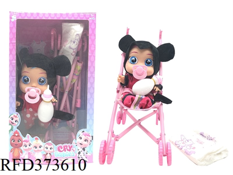 THE THIRD GENERATION OF 14-INCH VINYL CRYING DOLL CAN DRINK WATER AND TEARS, WITH FOUR TONES OF MUSI