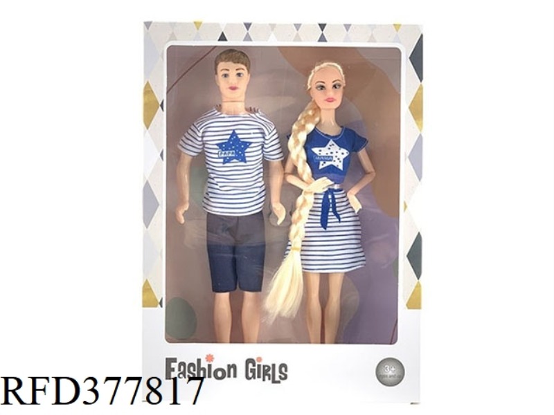 11.5 INCH FASHION SUMMER MIXED MEN'S AND WOMEN'S CLOTHING