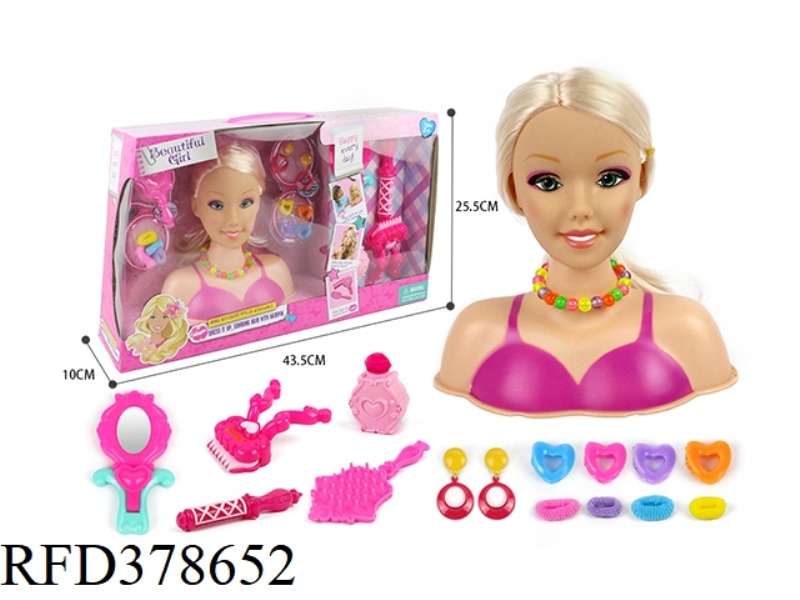 HALF-LENGTH BARBIE MAKEUP HEAD