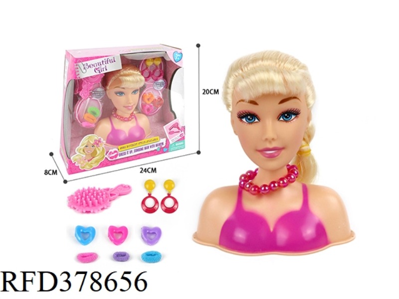 HALF-LENGTH BARBIE MAKEUP HEAD