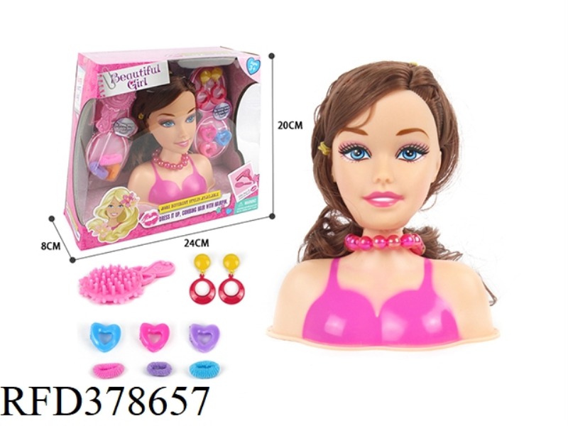 HALF-LENGTH BARBIE MAKEUP HEAD