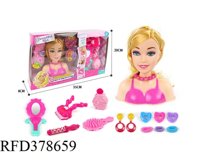 HALF-LENGTH BARBIE MAKEUP HEAD