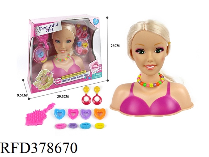 HALF-LENGTH BARBIE MAKEUP HEAD