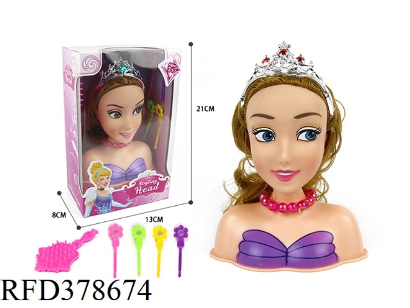 HALF-LENGTH PRINCESS MAKEUP HEAD