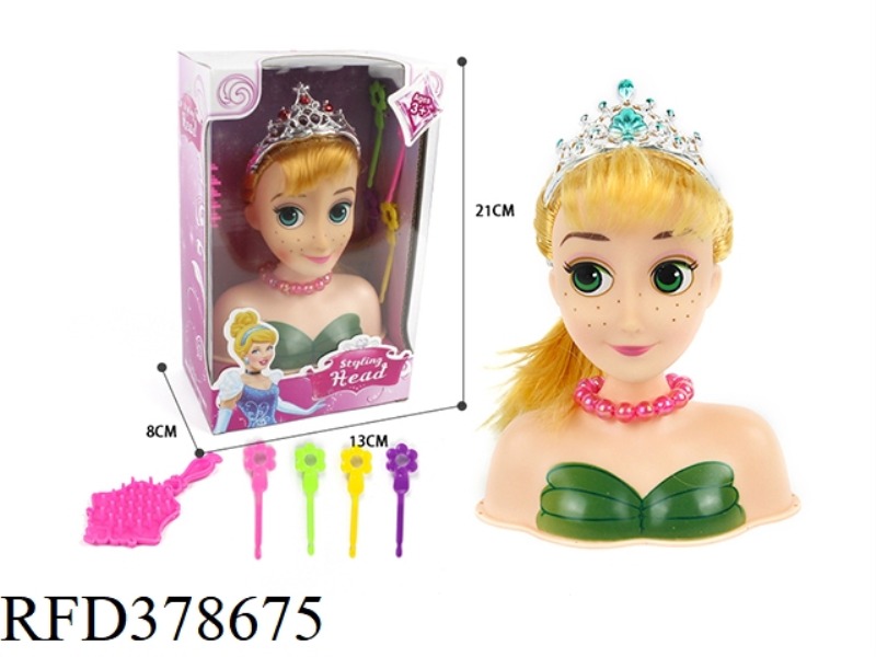 HALF-LENGTH PRINCESS MAKEUP HEAD