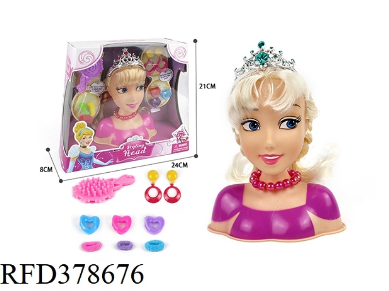 HALF-LENGTH PRINCESS MAKEUP HEAD