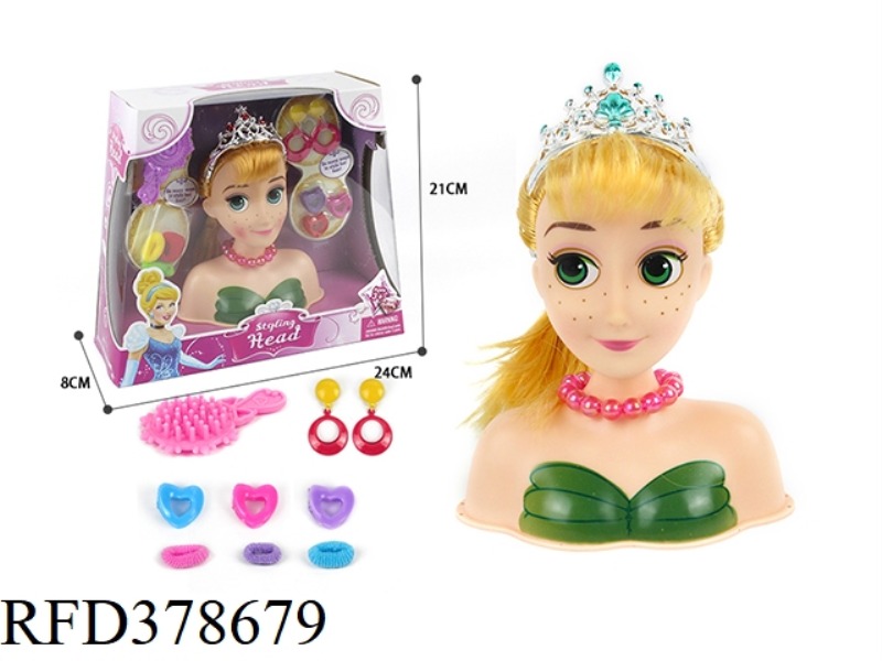 HALF-LENGTH PRINCESS MAKEUP HEAD