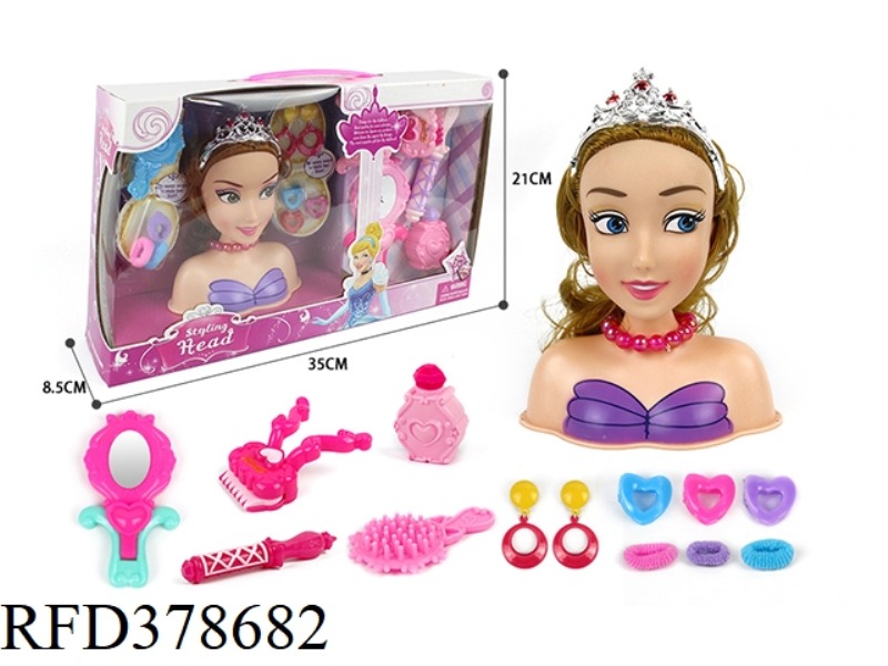 HALF-LENGTH PRINCESS MAKEUP HEAD