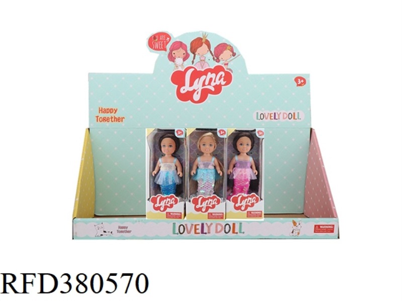 4.6 INCH MERMAID 24PCS