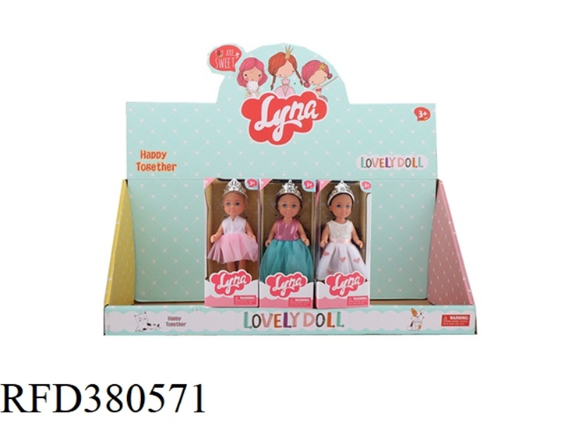 4.6 INCH PRINCESS DRESS 24PCS