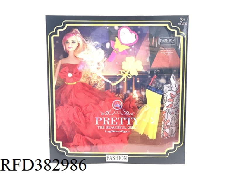 11 SOLID BODY BARBIE FOUR HANGING SKIRT SUCTION PLATE ACCESSORIES