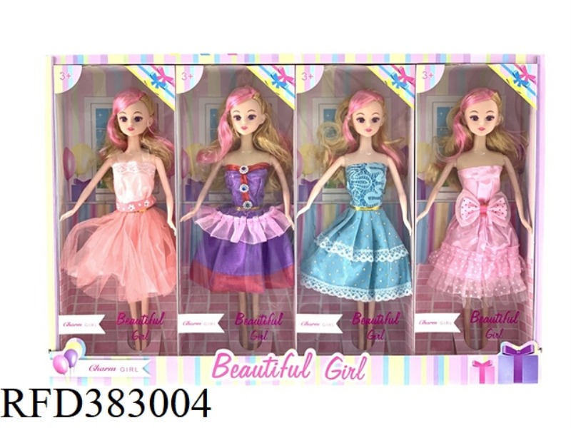 11 INCH SOLID LE JILL DOLL FASHION GIFT BOX 4PCS