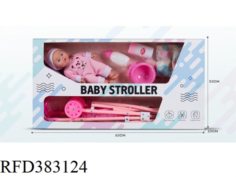 DOLL WITH CART 6PCS