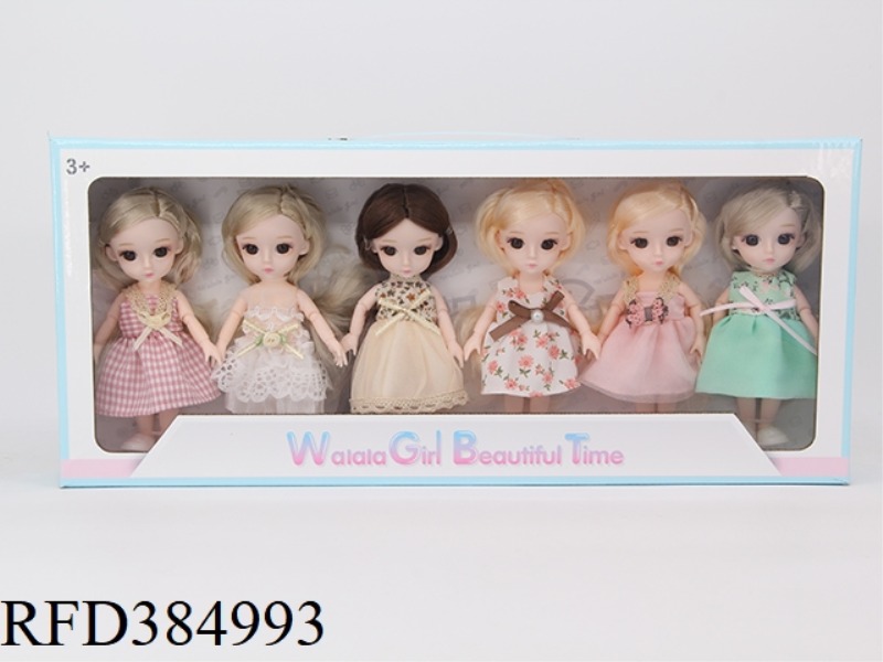 16CM 6 INCH DOLL SET BOX (6 PCS/BOX)