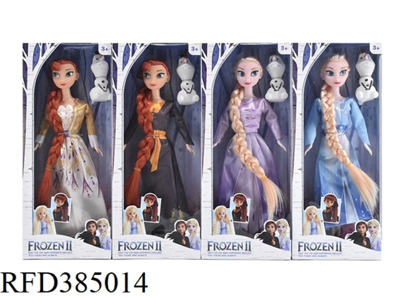 11.5-INCH 9-JOINT SOLID BODY FROZEN BARBIE WITH SNOW TREASURE 4 ASSORTED