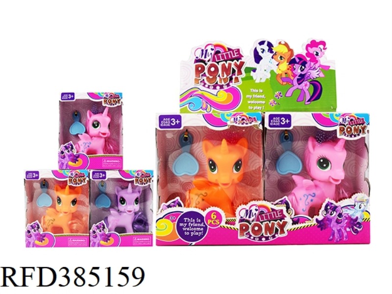 VINYL FAIRY HORSE 6PCS