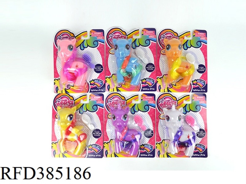 MY DREAM VINYL MY LITTLE PONY BAOLI WITH HORSE COMB SINGLE 6-COLOR MIXED PACK