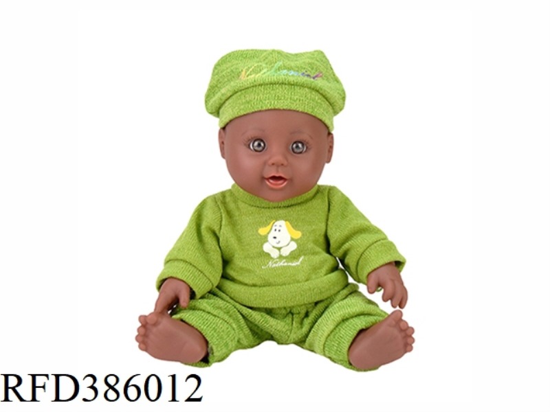 12 INCH 30CM VINYL AFRICAN BALD BLACK BABY
