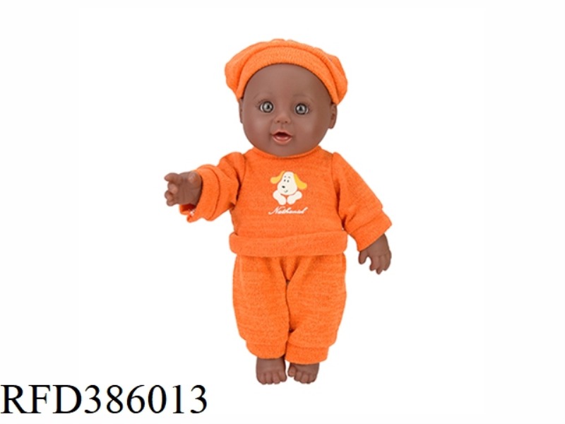 12 INCH 30CM VINYL AFRICAN BALD BLACK BABY