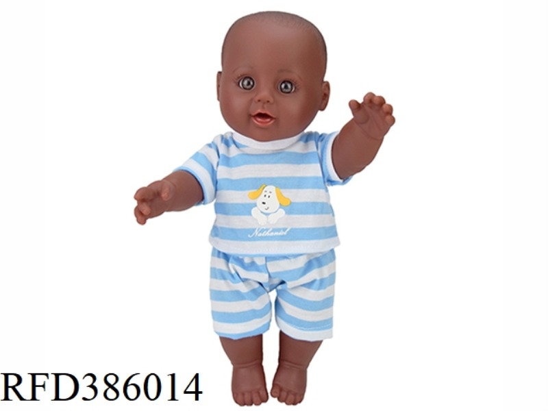 12 INCH 30CM VINYL AFRICAN BALD BLACK BABY