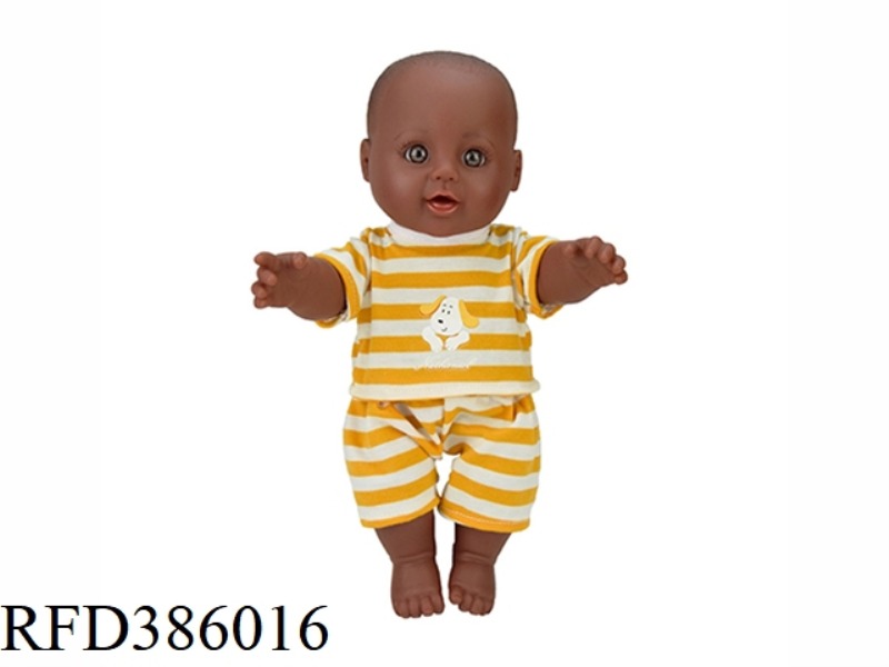 12 INCH 30CM VINYL AFRICAN BALD BLACK BABY
