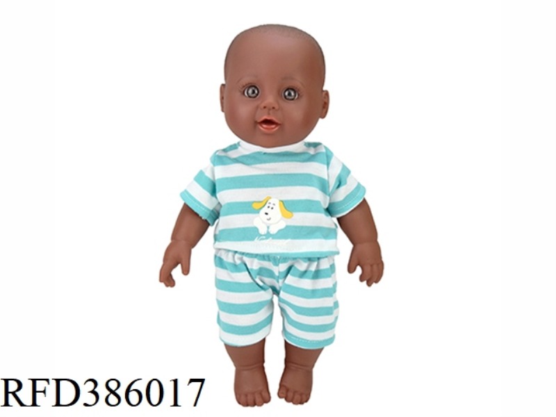 12 INCH 30CM VINYL AFRICAN BALD BLACK BABY