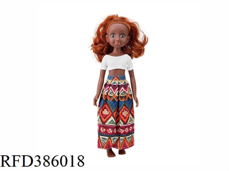 13.5 INCH 40CM VINYL BLACK BARBIE THIN BABY