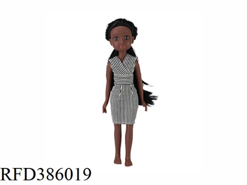 13.5 INCH 40CM VINYL BLACK BARBIE THIN BABY