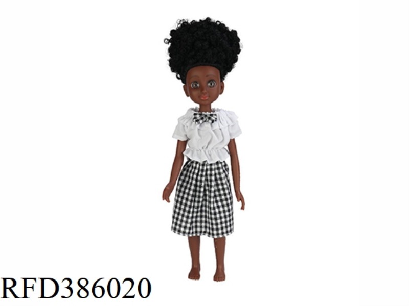 13.5 INCH 40CM VINYL BLACK BARBIE THIN BABY