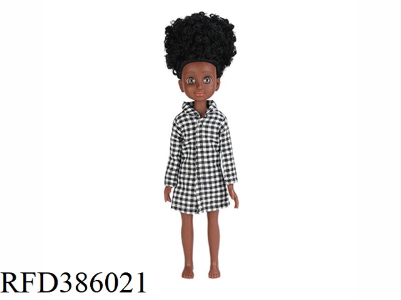 13.5 INCH 40CM VINYL BLACK BARBIE THIN BABY