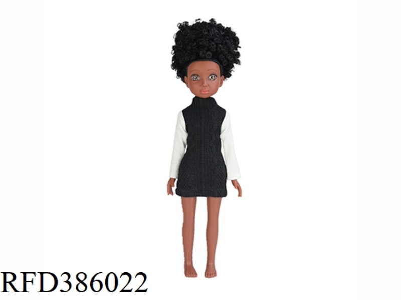 13.5 INCH 40CM VINYL BLACK BARBIE THIN BABY