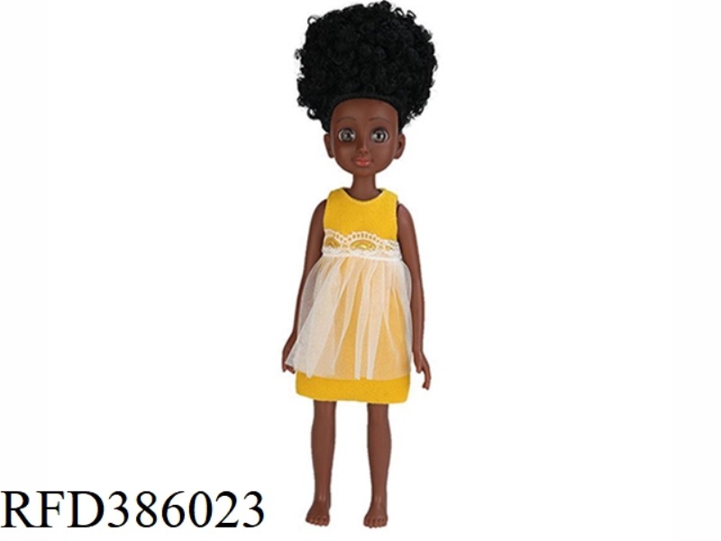 13.5 INCH 40CM VINYL BLACK BARBIE THIN BABY