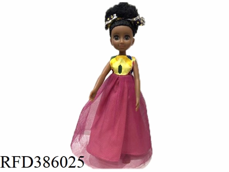 13.5 INCH 40CM VINYL BLACK BARBIE THIN BABY
