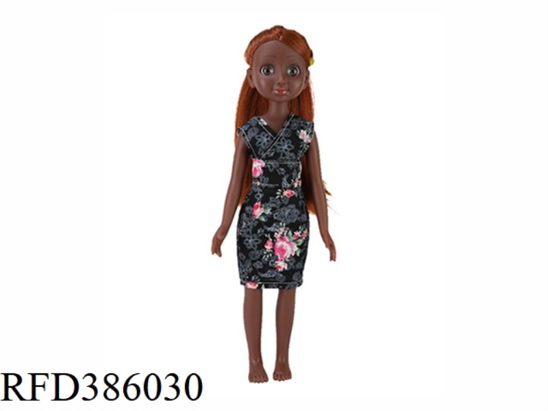 13.5 INCH 40CM VINYL BLACK BARBIE THIN BABY