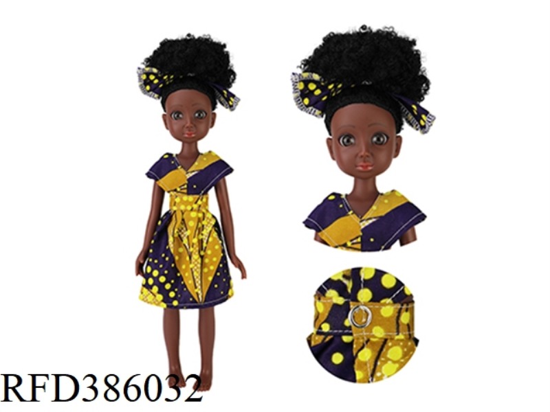 13.5 INCH 40CM VINYL BLACK BARBIE THIN BABY