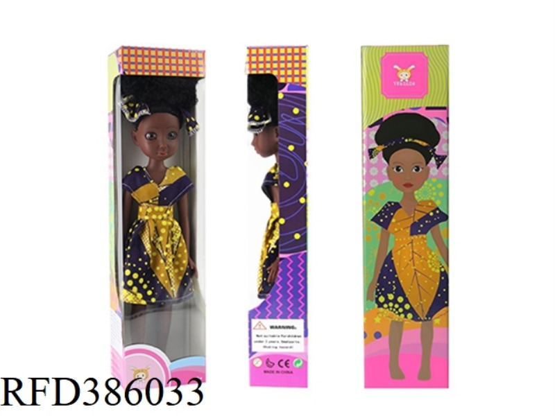 13.5 INCH 40CM VINYL BLACK BARBIE THIN BABY