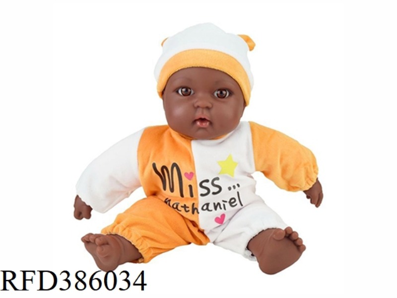 17 INCH 43CM COTTON BODY BALD BLACK BABY
