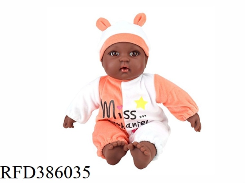 17 INCH 43CM COTTON BODY BALD BLACK BABY