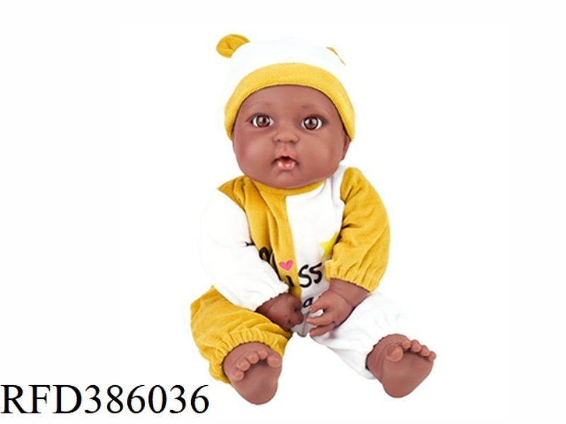 17 INCH 43CM COTTON BODY BALD BLACK BABY