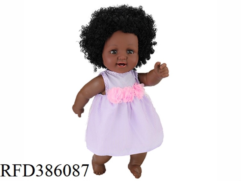 19 INCH 48CM VINYL EXPLOSION HEAD BLACK BABY