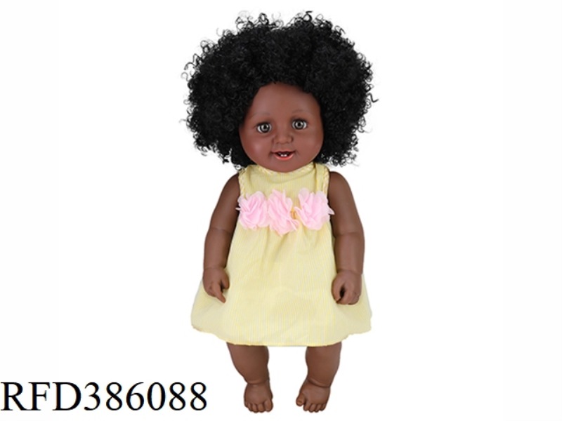 19 INCH 48CM VINYL EXPLOSION HEAD BLACK BABY
